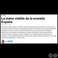 LA MANO VISIBLE DE LA AVENIDA ESPAÑA - Por BLAS BRÍTEZ - Viernes, 04 de Febrero de 2022